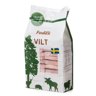 Fodax Barf Frossent Svensk Råfoder Vilt 10kg